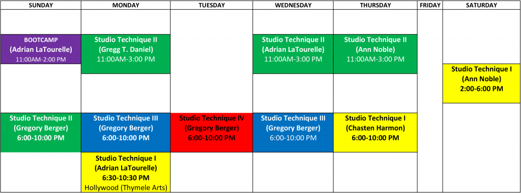 1Class Schedule
