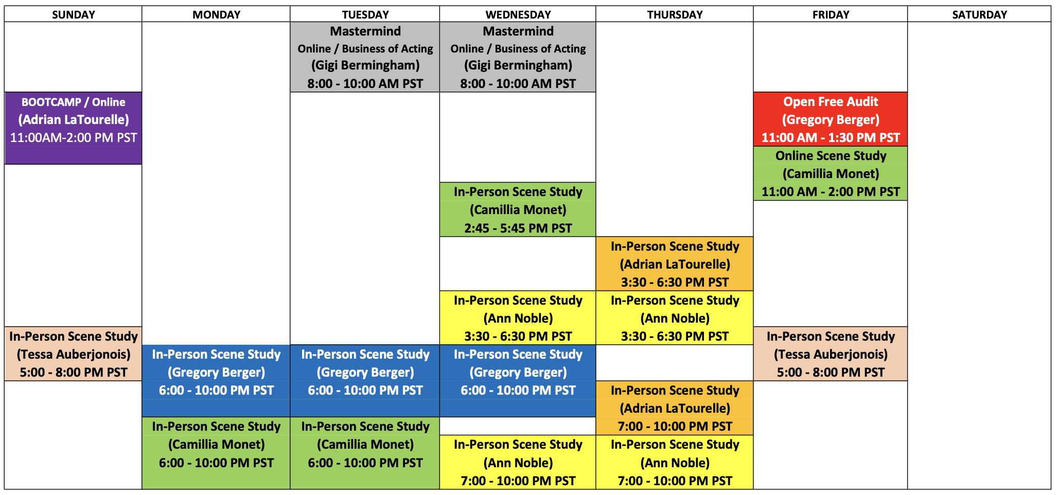 Updated 3-8-23_Class Schedule