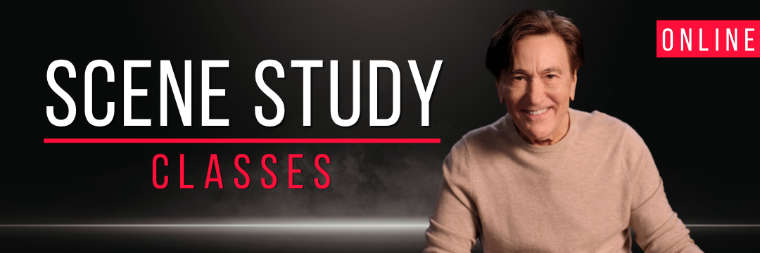 Banner of scene study classes online, featuring Gregory Berger (Berg)