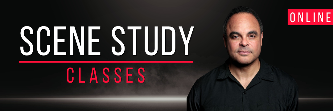 Banner of online scene study classes, featuring Cornell Womack